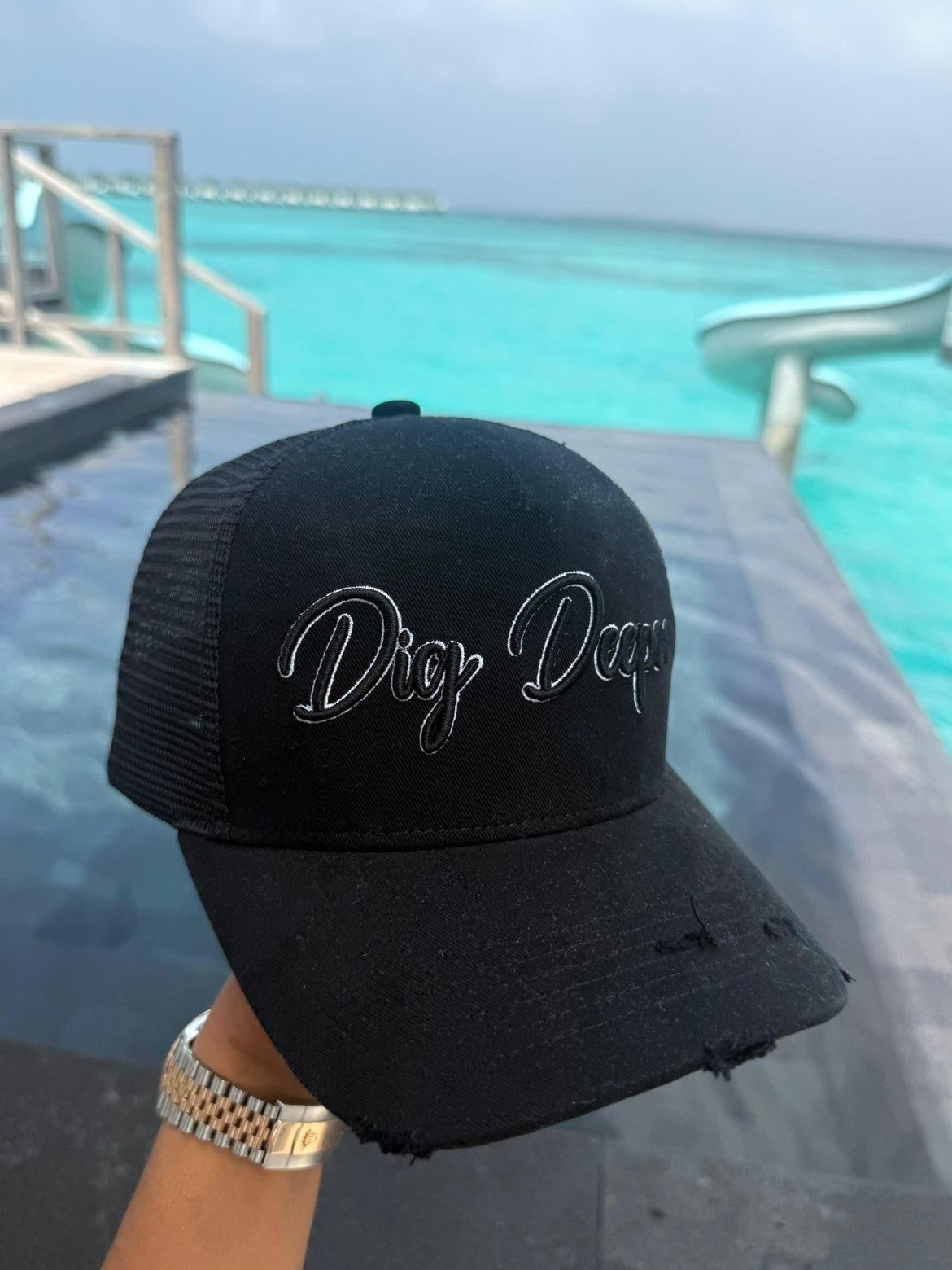 Black Dig Deeper Cap